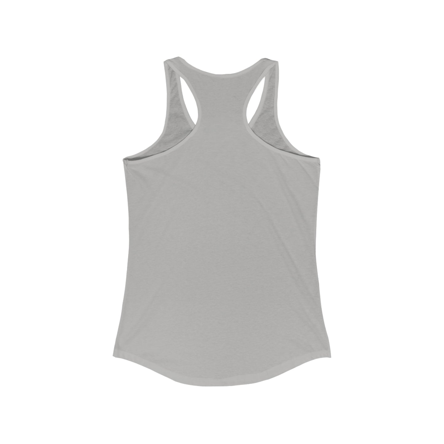 Solid Black Logo Women's Ideal Racerback Tank (9 colors)