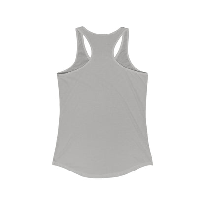 Solid Black Logo Women's Ideal Racerback Tank (9 colors)