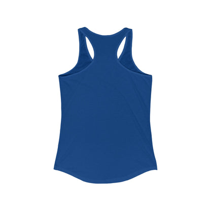 Solid Black Logo Women's Ideal Racerback Tank (9 colors)
