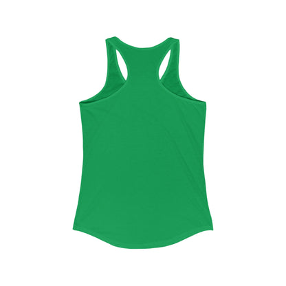Solid Black Logo Women's Ideal Racerback Tank (9 colors)