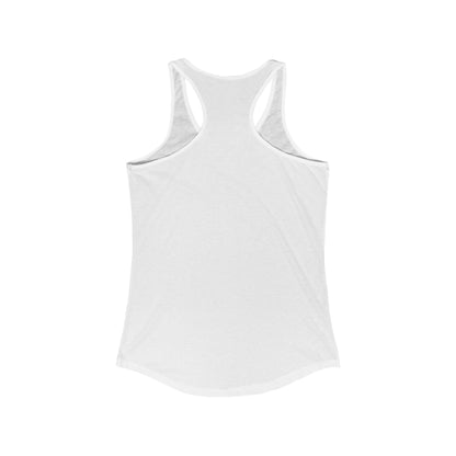 Solid Black Logo Women's Ideal Racerback Tank (9 colors)