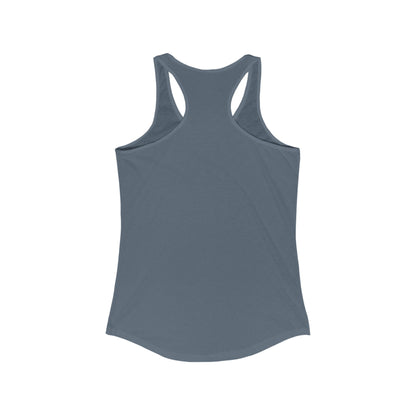 Solid Black Logo Women's Ideal Racerback Tank (9 colors)